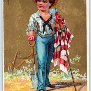 c8180s Ravenna, OH C.S. Crane US American Boy Trade Card 5c 10c Goods Store C48