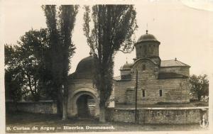 Romania 1930s Real Photo Postcard Curtea de Arges Biserica Domneasca