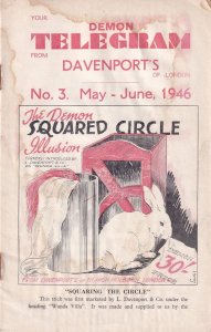 Davenports Magic Magazine Demon Telegraph June 1946 Rabbit Magazine