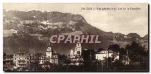 Old Postcard Gex Vue Generale and Col de la Faucille