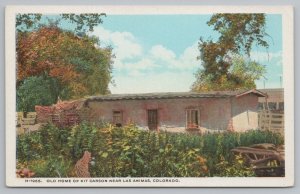 Las Animas Colorado~Old Home Of Kit Carson~Vintage Postcard 