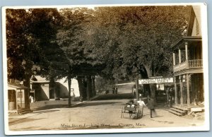 CHESTER MA MAIN STREET ANTIQUE REAL PHOTO POSTCARD RPPC