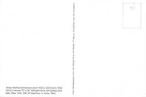 100 Cans 1962, By Andy Warhole 