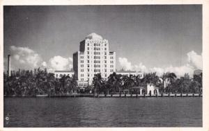 MIAMI BEACH FL FLAMINGO HOTEL~YACHT BASIN~MOVIE FILMED~FROM NIKKO II POSTCARD