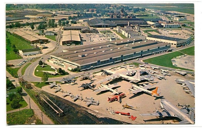 US Air Force Museum Planes Wright Patterson AFB Dayton Ohio postcard