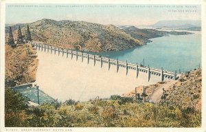 Postcard C-1910 New Mexico Great Elephant Butte Dam Detroit Publishing NM24-3009