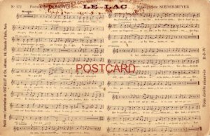 LE LAC music - Poesie de LAMARTINE, Musique de NIEDERMEYER