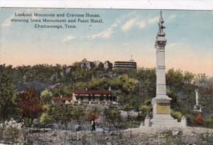 Tennessee Chattanooga Lookout Mountain and Cravens House Showing Iowa Monumen...