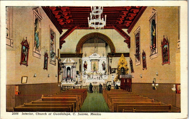 Interior,Church of Guadalupe,Juarez,Mexico