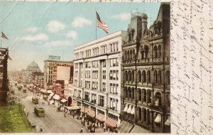 Main Street Buffalo NY  Detroit Photographic company Postcard copyright 1904