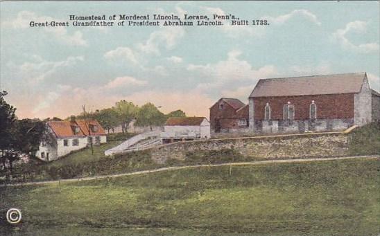 Homestead Of Mordecal Lincoln Lorane Pennsylvania