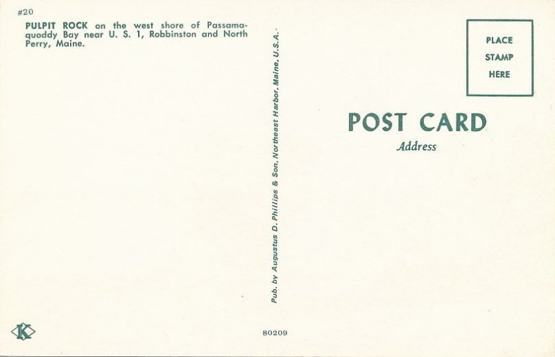 Lonely Tree on Pulpit Rock on Passamaquoddy Bay near North Perry, Maine