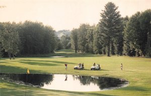 THOMPSONVILLE, Michigan MI ~CRYSTAL MOUNTAIN RESORT Golf Course~Golfers Postcard