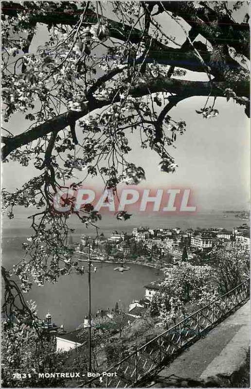 Modern Postcard Montreux Bon Port