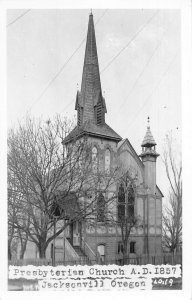 J85/ Jacksonville Oregon RPPC Postcard c1950s Presbyterian Church  104