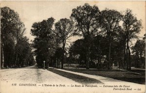 CPA Compiegne- Entree de la Foret,Route de Pierrefonds FRANCE (1008973)