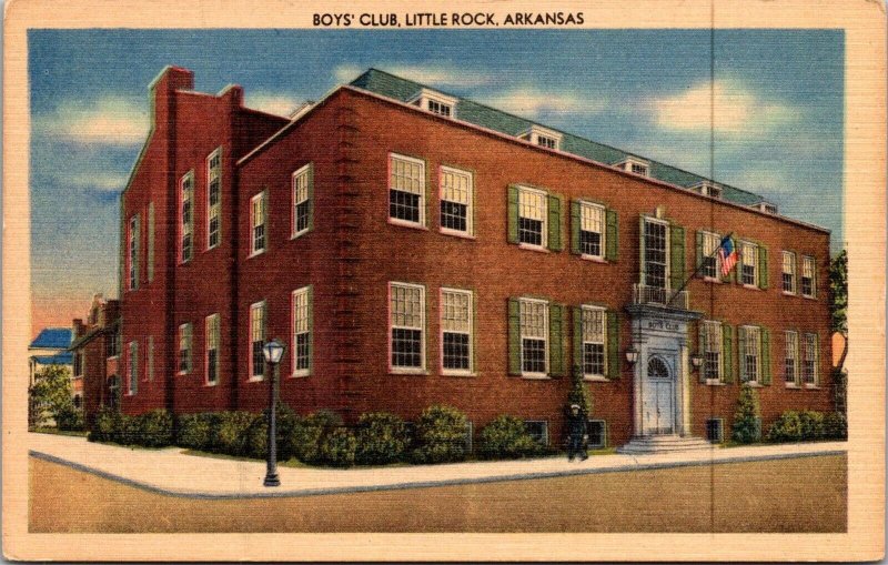 View of Boys Club, Little Rock AR Vintage Postcard O59