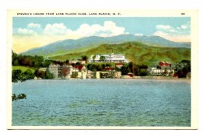 NY - Lake Placid. Steven's House Across Mirror Lake from Lake Placid Club