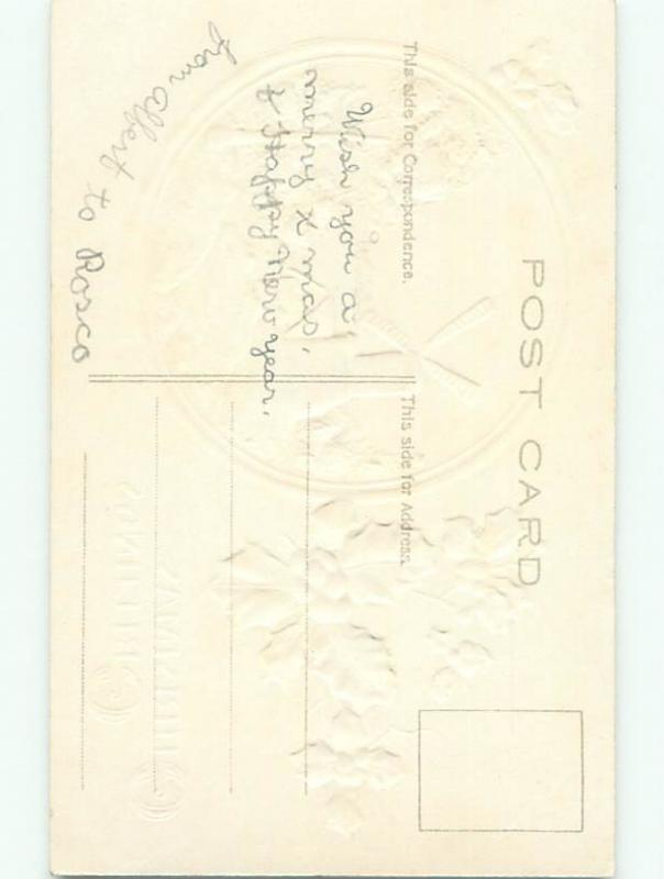 Divided-Back CHRISTMAS SCENE Great Postcard W9209