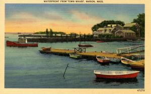 MA - Marion, Cape Cod. Waterfront from Town Wharf