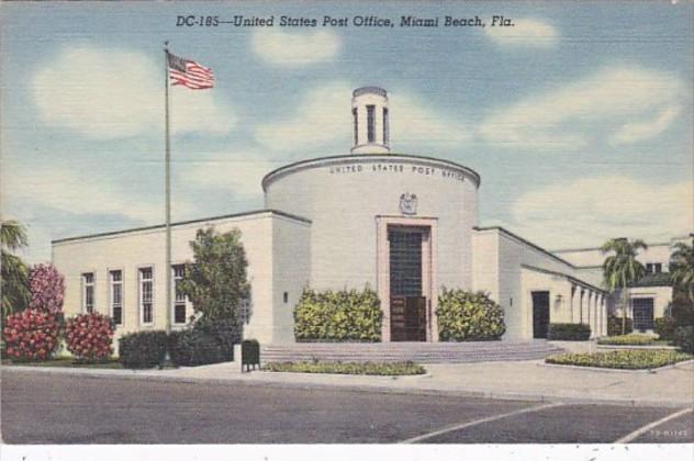 Florida Miami Post Office Curteich