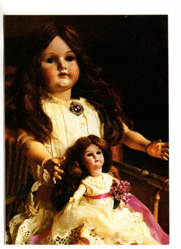 Doll with Doll on Her Lap, Shone Alte Puppen from Germany