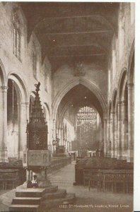 Norfolk Postcard - St Margaret's Church - Kings Lynn - Interior - Ref ZZ5981