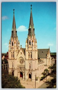 Postcard The Magnificent Cathedral of Saint John Baptist Church Savannah Georgia