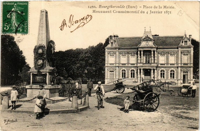 CPA BOURGTHEROULDE - Place de la Mairie (478113)