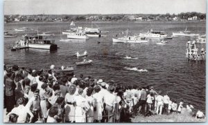 FREDERICTON, NEW BRUNSWICK  Canada   ANNUAL REGATTA  Boats ca 1950s  Postcard