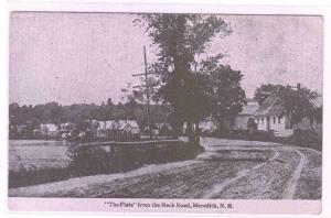 The Flats from Neck Road Meredith New Hampshire 1910c postcard