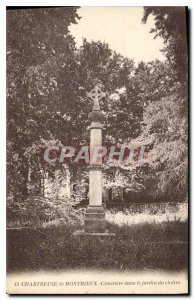 Old Postcard Chartreuse Montrieux Cemetery in the cloister jardn