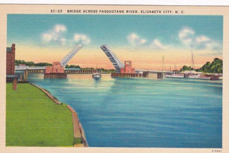 North Carolina Elizabeth City Bridge Across Pasquotank River