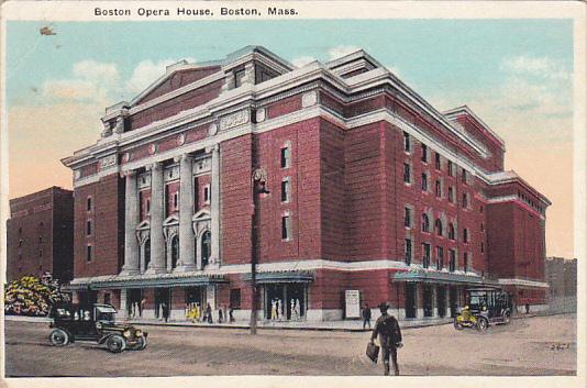 Massachusetts Boston Opera House 1924