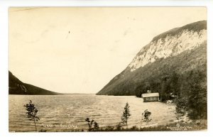 VT - Barton. Lake Willoughby, The Boulders   *RPPC