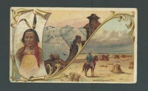 Ca 1883 Arbuckle Coffee Trade Card Of North Dakota Territory Has Wear