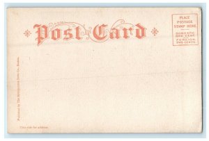 c1905 Court House Street View Springfield Massachusetts MA Fancy Cancel Postcard