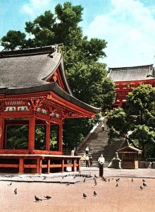 1920s THE HACHIMAN SHRINE OF KAMAKURA TSURUGAOKA HACHIMAN SHRINE POSTCARD P1470