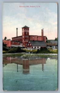 NEWPORT NH RICHARD'S MILL ANTIQUE POSTCARD