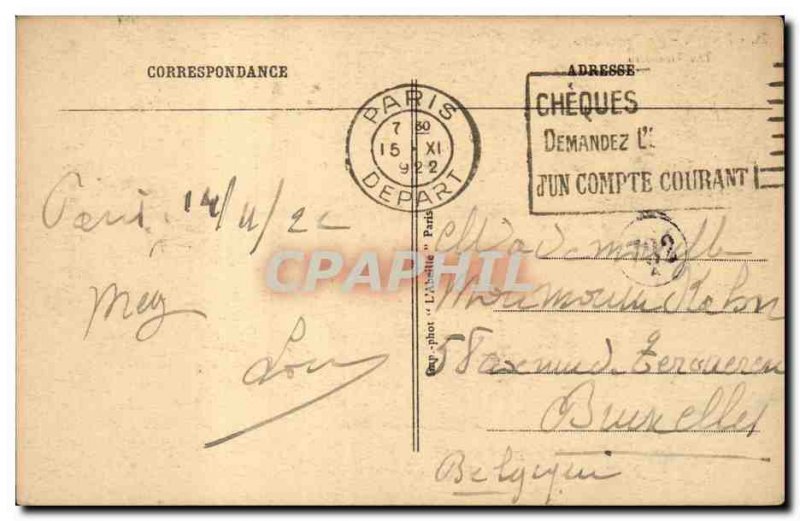 Paris Trocadero Old Postcard