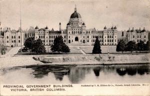 Provincial Government Buildings, Victoria, BC Vintage  Postcard G02