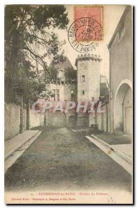 Old Postcard Bourbonne les Bains Chateau du Donjon