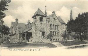 Vintage Postcard First Presbyterian Church Du Bois PA Clearfield County
