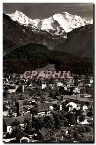 Old Postcard Interlaken Unterseen Monch und Jungfrau