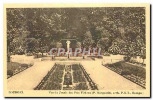 Postcard View of Old Bourges Garden Pres Fichaux