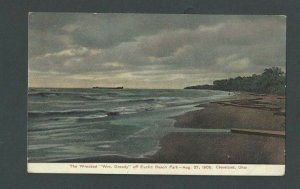 Ca 1906 Post Card Ship Disaster Wm Grandy Off Euclid Beach Park OH