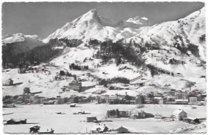 Davos-Platz, Switzerland. Beautiful view of ski resort. 1948.