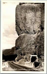 RPPC Oneonta Bluff, Columbia River Highway OR Vintage Postcard J27