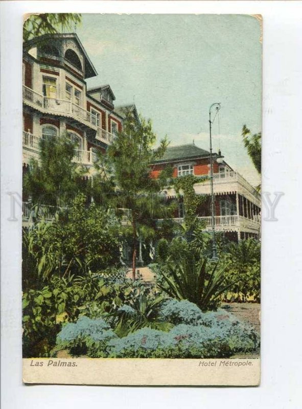 415798 Spain Canary Islands LAS PALMAS Hotel Metropole Vintage postcard