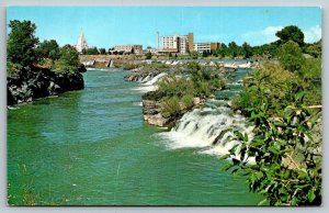 Mormon Temple   Idaho Falls    Idaho  Postcard